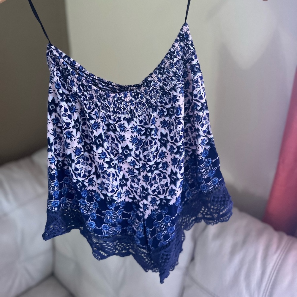 Floral High Waisted Summer Shorts, Size Medium